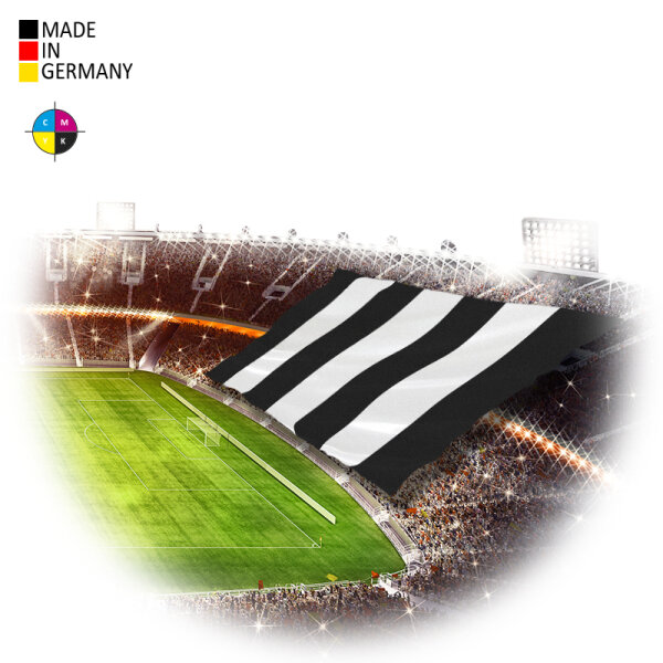 Drapeaux cousus selon modèle