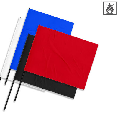 Film flags, flame retardant