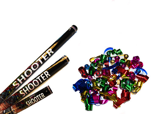 Tireur Streamer métalisés - Plage de bobines Cannon (pas de pyro) - multicolore