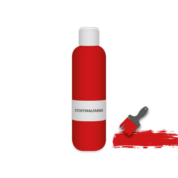 Peinture pour tissus 500ml - rouge
