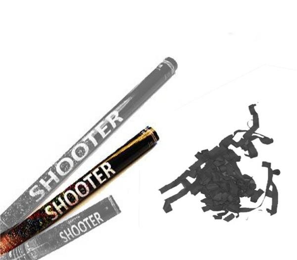 Papier Streamer Shooter - Schwarz L - 60cm