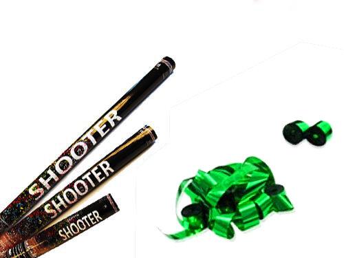 Metallic Streamer Shooter - Grün M - 30cm