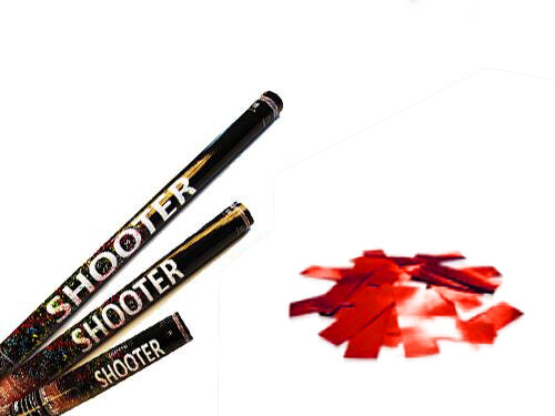 Canon pour confettis métalisés - pas de Pyro - rouge - 30cm
