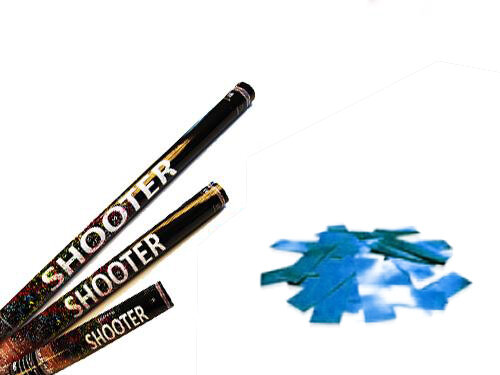Metallic Confetti Shooter - Blau XL - 100cm