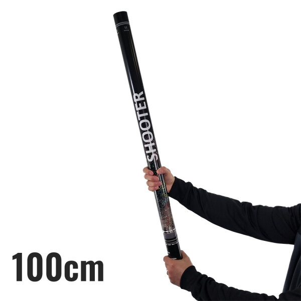 Metallic Confetti Shooter - Blau XL - 100cm