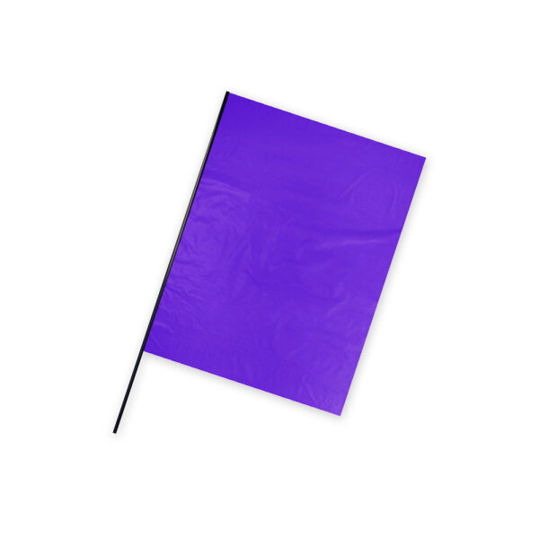 Folienfahne Hochformat 75x50 Lila