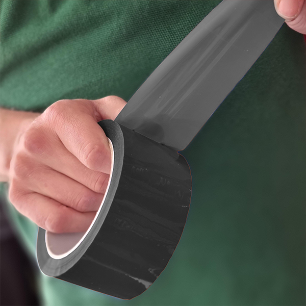 PP bandé adhésive 50mm x 66m - noir