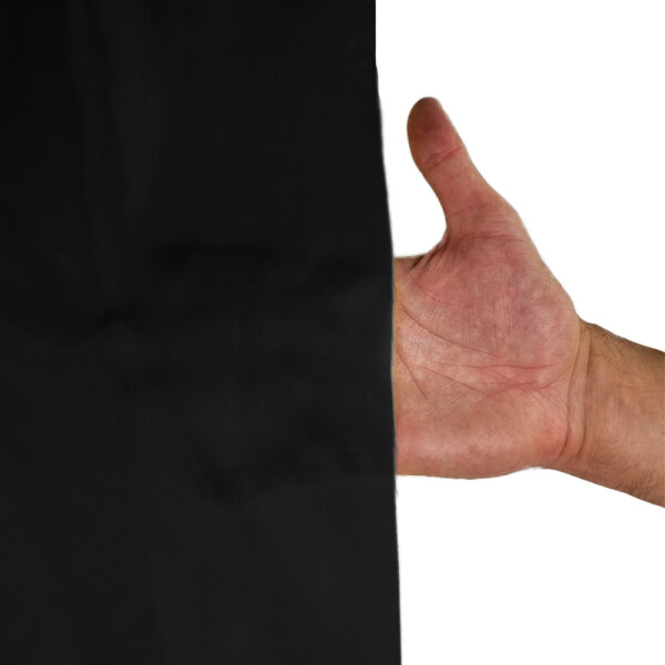Polyester fabric 1,5m flame retardant 30m Black
