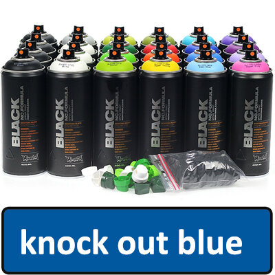 Montana Black - Bombe aérosol - 400ml - Knock Out Blue (5250)