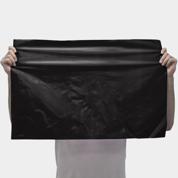 Plastic film sheet fire retardant 50x75cm - black