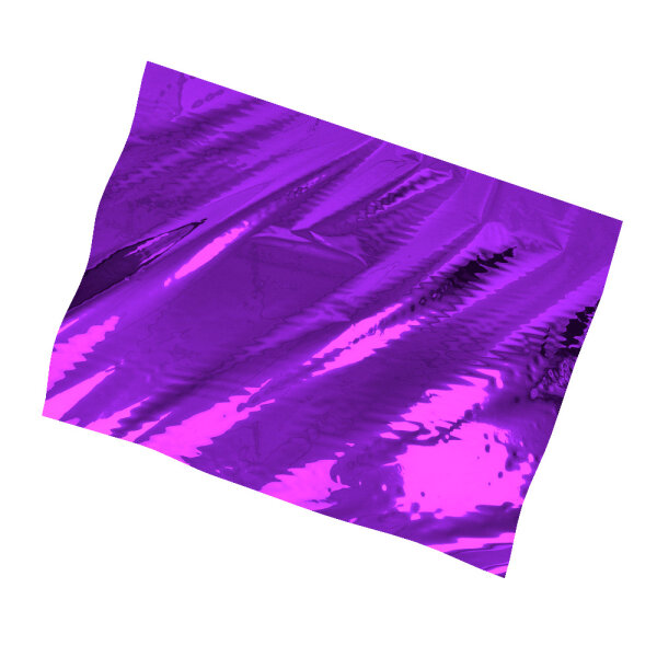Plastic film sheet metallic 75x90cm - purple