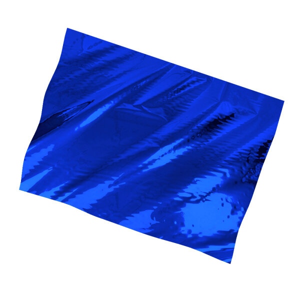 Plastic film sheet metallic 75x90cm - blue