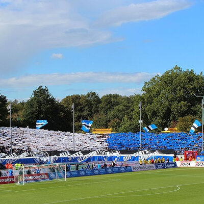 Plastic film scarf 150x25cm - light blue