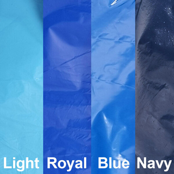 Plastic film scarf 150x25cm - light blue