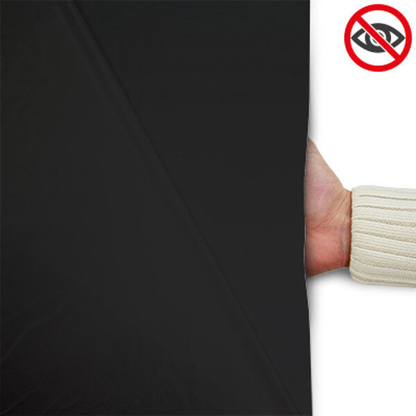 Folienrollen Premium schwer entflammbar 2 x 50 Meter - Schwarz