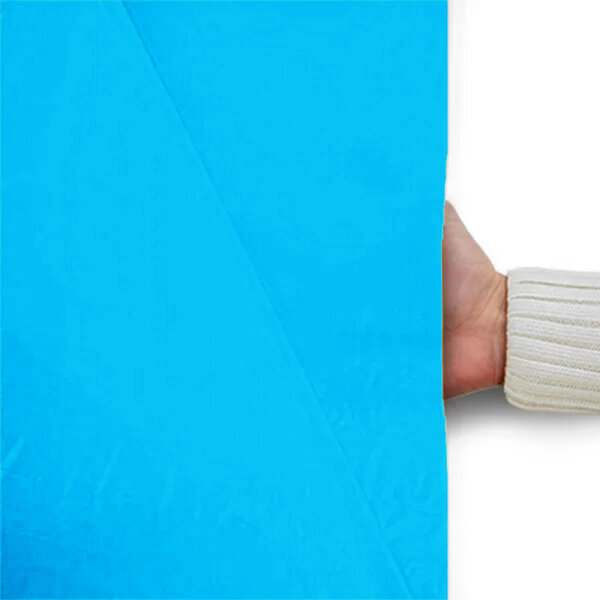 Folienrolle Standard schwer entflammbar 1,5 x 100 Meter - Hellblau
