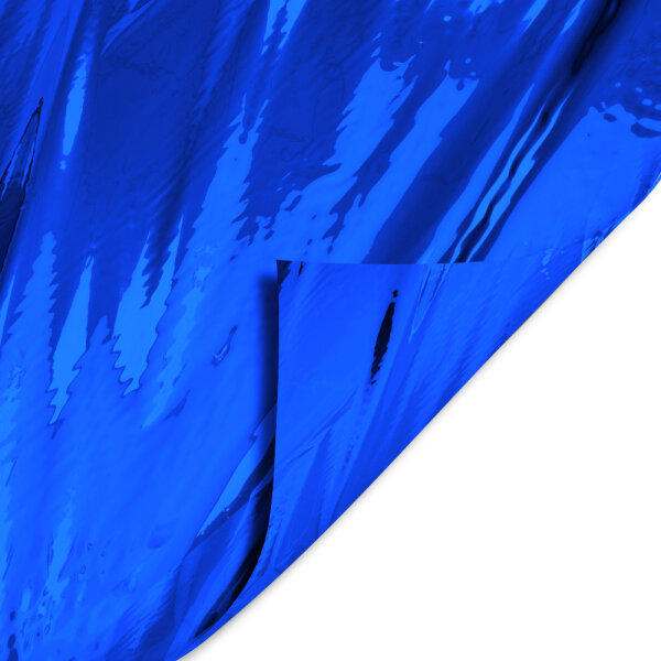 Metallic Folie Premium schwer entflammbar 1,5x1000m - Blau