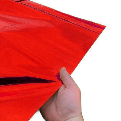 B1-Rouleaux Plastiques métalliques 1,50 x 10 mètres - rouge