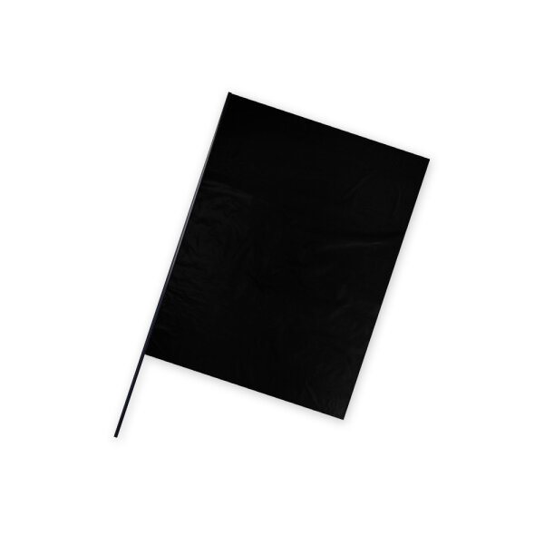 Folienfahne Hochformat 150x100 Schwarz