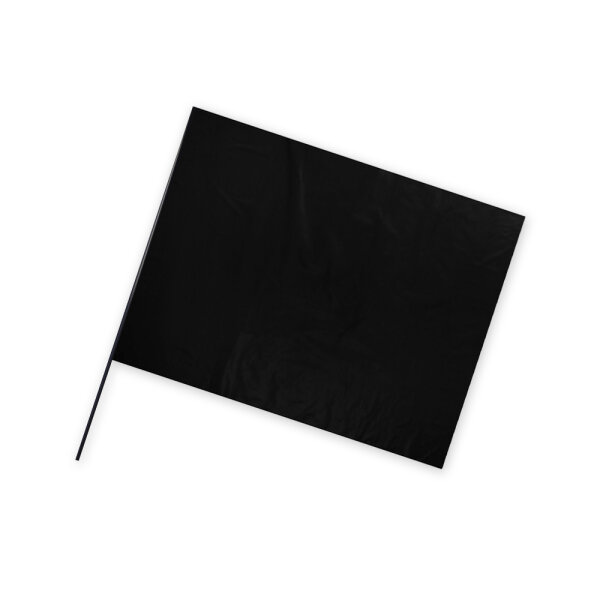 Folienfahne Querformat 50x75 Schwarz