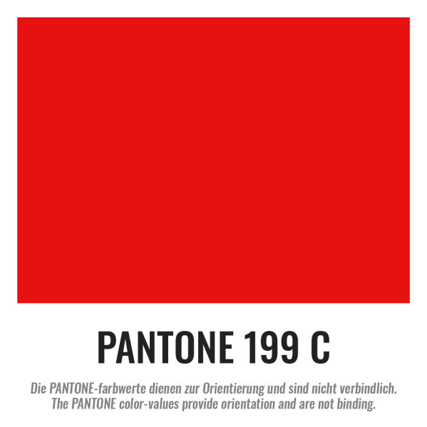 Plastic film flag fire retardant (upright format) 150x100 Red