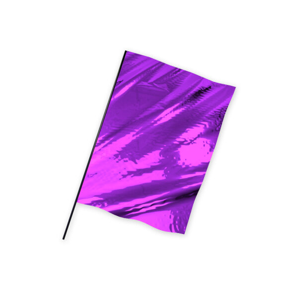 Metallic Foil Flag in Portrait Format 75x50 Purple