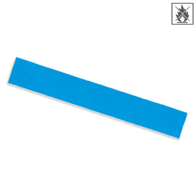 Plastic film scarf fire retardant 150x50cm - light blue