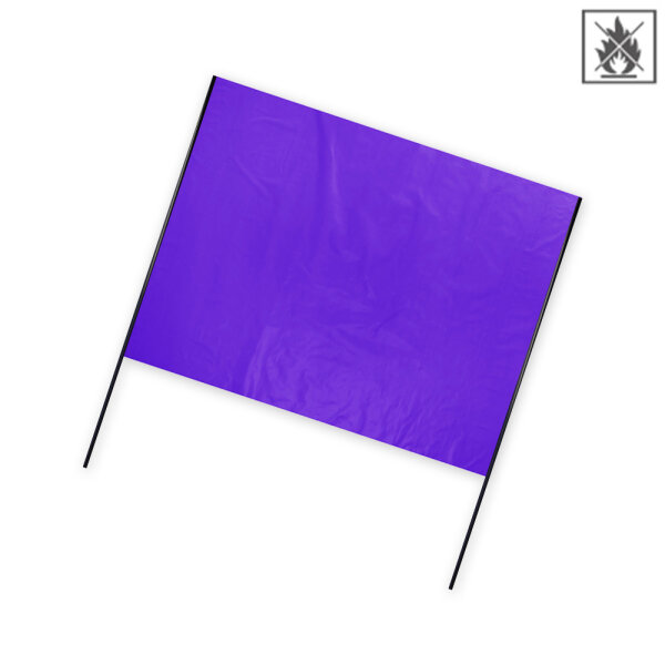 Folien-Doppelhalter schwer entflammbar 90x75cm Querformat - Lila