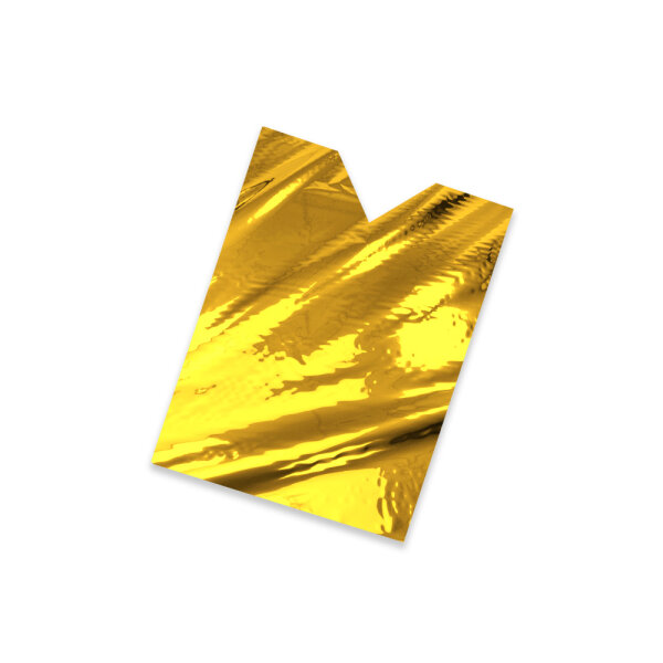 Metallic Folien Leibchen schwer entflammbar 50x75cm - Gold