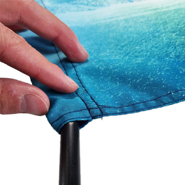 Barre en plastique d1 mètre pour drapeaux ignifuge