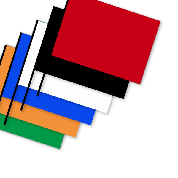 Papierfahnen Querformat