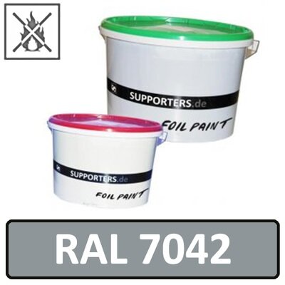 Folien Farbe Verkehrsgrau A RAL7042 - schwer entflammbar