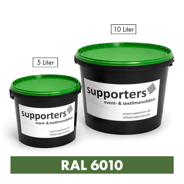 Polyester substance color grass green RAL 6010 - flame retardant