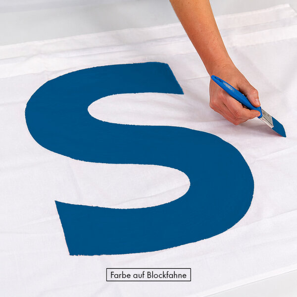 Polyesterstoff Farbe Signalblau RAL5005 - schwer entflammbar