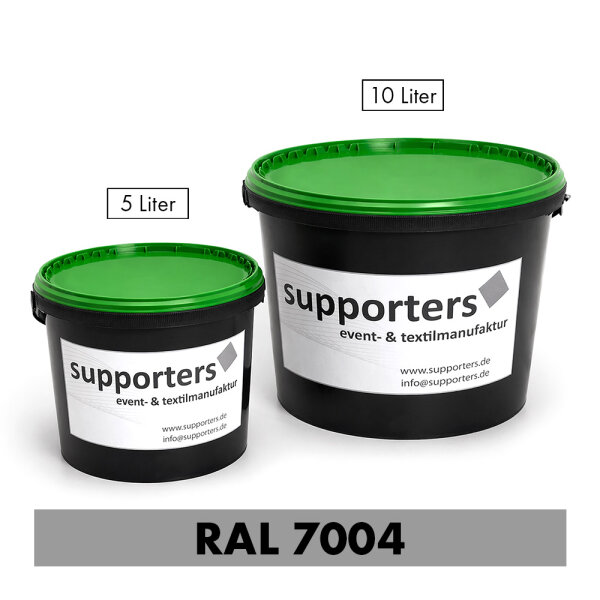 Polyesterstoff Farbe Signalgrau RAL7004 - schwer entflammbar