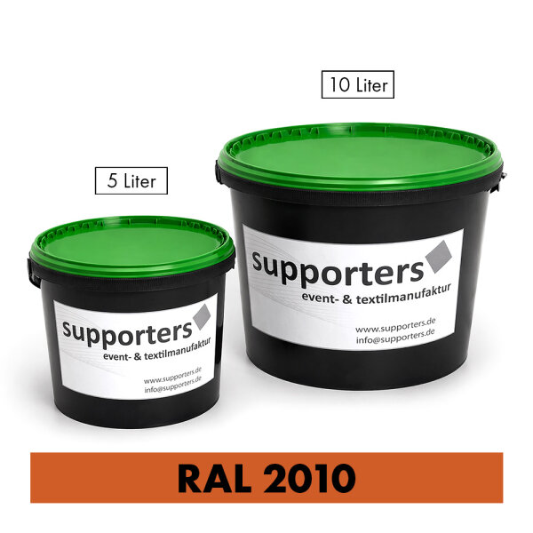 Polyesterstoff Farbe Signalorange RAL2010 - schwer entflammbar