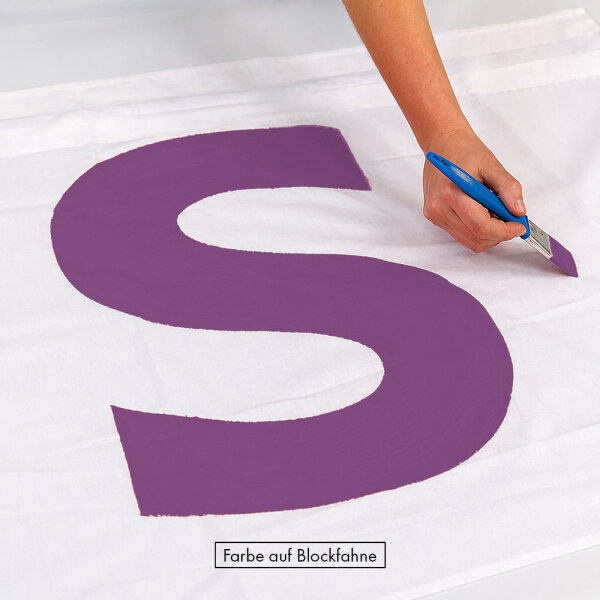 Polyester substance color signal violet RAL 4008 - flame retardant