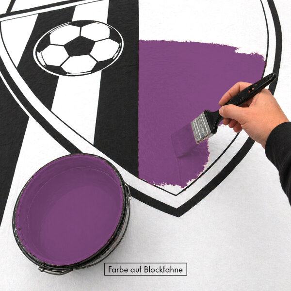 Polyester substance color signal violet RAL 4008 - flame retardant