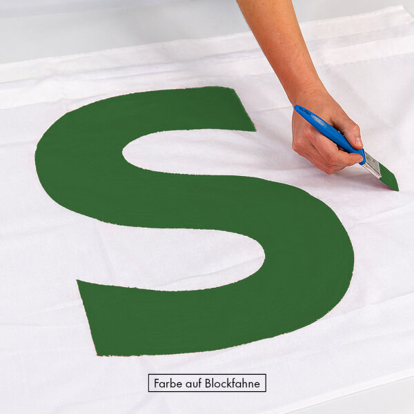Polyester substance color emerald green RAL 6001 - flame retardant