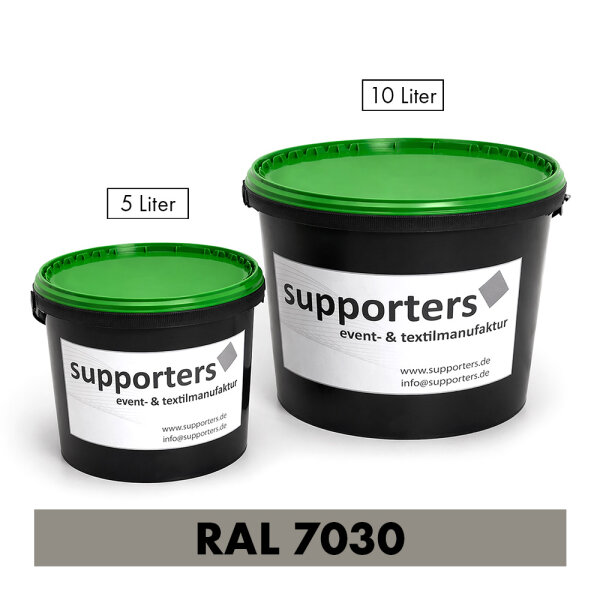 Polyesterstoff Farbe Steingrau RAL7030 - schwer entflammbar