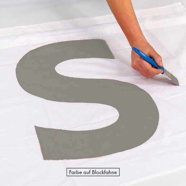 Polyester substance color stone grey RAL 7030 - flame retardant