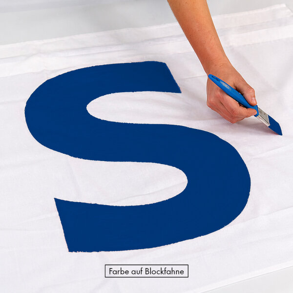 Polyesterstoff Farbe Ultramarinblau RAL5002 - schwer entflammbar