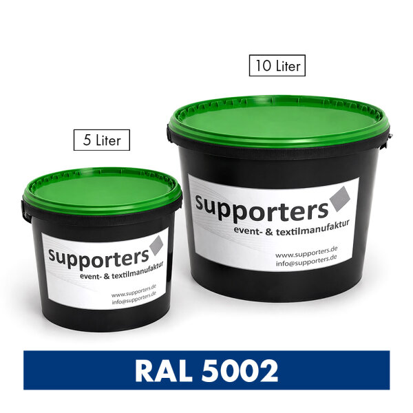 Polyesterstoff Farbe Ultramarinblau RAL5002 - schwer entflammbar