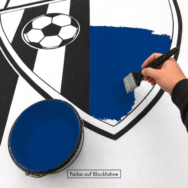 Polyesterstoff Farbe Ultramarinblau RAL5002 - schwer entflammbar