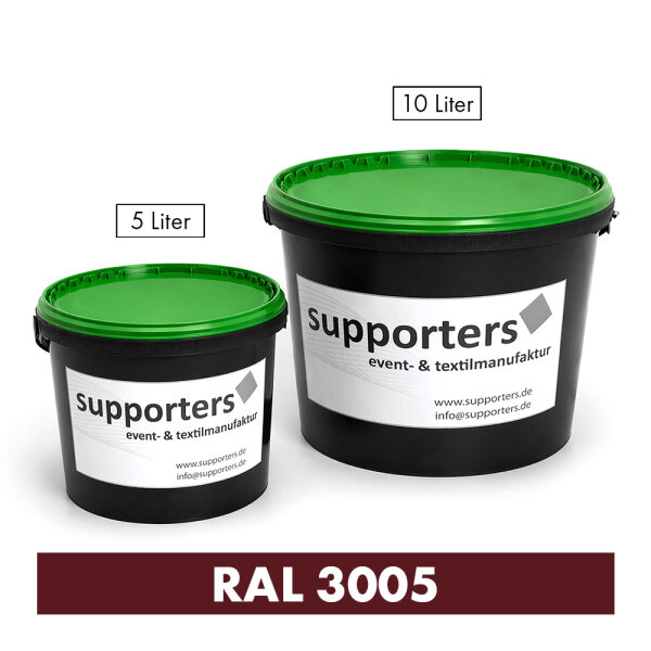 Polyester substance color wine red RAL 3005 - flame retardant