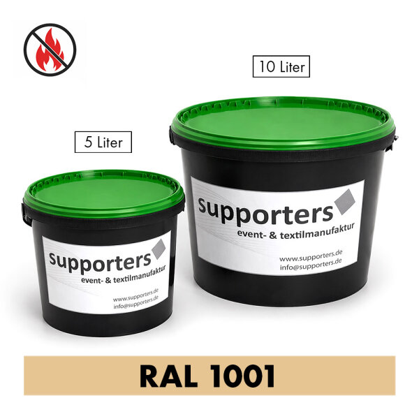 Vliesstoff Farbe Beige RAL1001 - schwer entflammbar