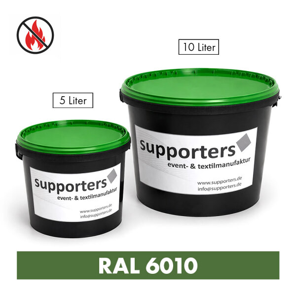 Nonwoven color grass green RAL 6010 - flame retardant