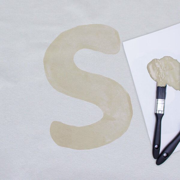 Vliesstoff Farbe Hellelfenbein RAL1015 - schwer entflammbar