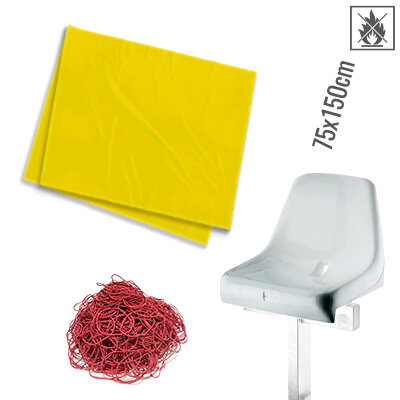 Feuille de couverture Sosse Husse Flame Retardant 75x150cm - Jaune