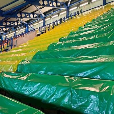 Folienrolle Abdeckung Sitzplatz schwer entflammbar 0,75x200m - Lila